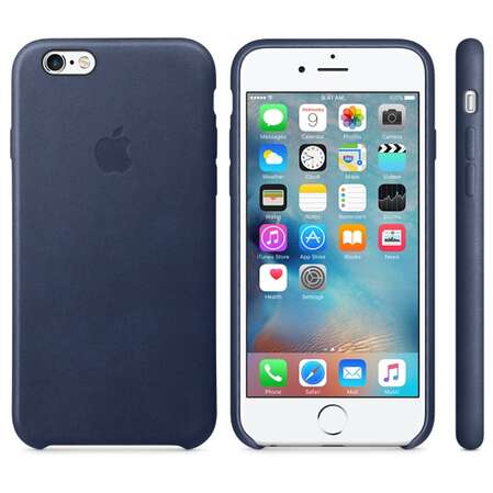 Чехол для Apple iPhone 6 / iPhone 6s Leather Case Midnight Blue