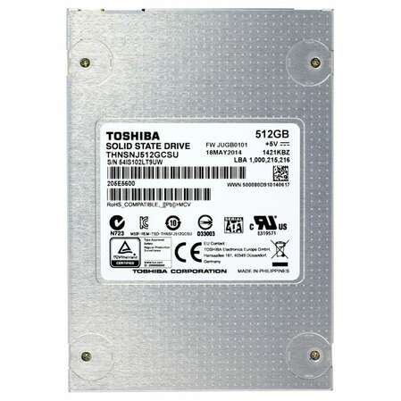Внутренний SSD-накопитель 512Gb Toshiba THNSNJ512GCSU4PAGA SATA3 2.5" 