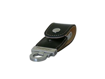 USB Flash накопитель 4GB Prestigio Leather Flash Drive NAND Black (EJPLDF4096SIBlackT3)