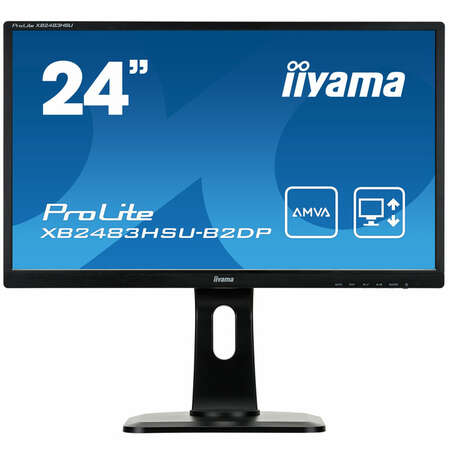 Монитор 24" Iiyama ProLite XB2483HSU-B2DP VA LED 1920x1080 4ms VGA DVI DisplayPort