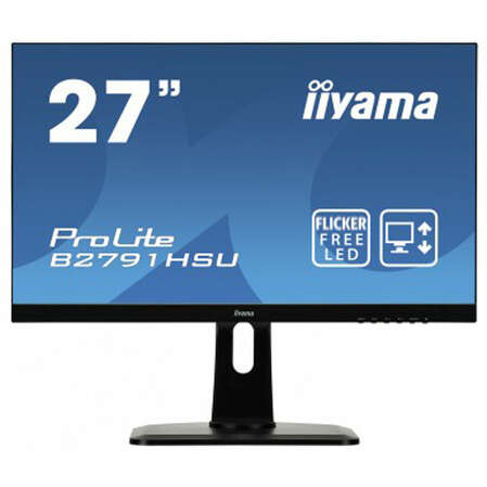 Монитор 27" Iiyama ProLite B2791HSU-B1 TN 1920х1080 1ms HDMI, DisplayPort, VGA