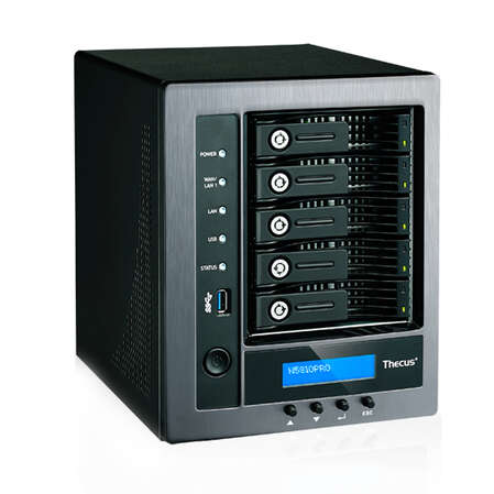 Сетевое хранилище NAS Thecus N5810Pro 5 x 3.5'' SATA, USB 3.0, HDMI output, iSCSI