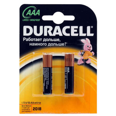 Батарейки Duracell LR03-2BL Basic AAA 2шт 