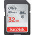 Карта памяти SecureDigital 32Gb SanDisk Ultra SDHC Class 10 UHS-I (SDSDUNC-032G-GN6IN)