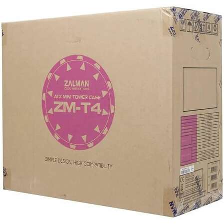 Корпус MicroATX Minitower Zalman ZM-T4 Black 