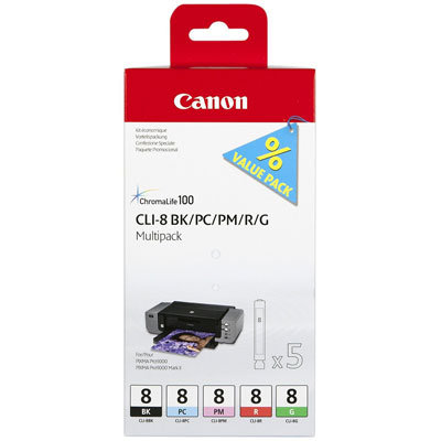 Набор картриджей Canon CLI-8BK/PC/PM/R/G для Pixma Pro9000 MarkII