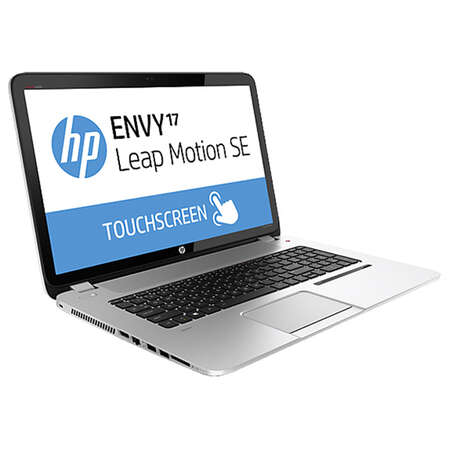 Ноутбук HP Envy 17-j101sr F1D72EA Core i5-4200M/6Gb/750Gb/DVD/17.3" Touch/NV GT750 4Gb/WiFi/WiDi/BT/Cam/Win8/silver aluminium