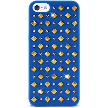 Чехол для iPhone 5 / iPhone 5S PURO Rock Round and Square Studs, синий