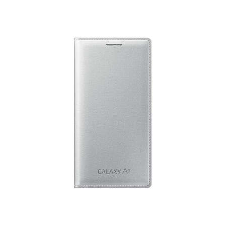 Чехол для Samsung A300F Galaxy A3 Flip Cover серебристый