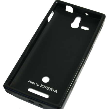 Чехол для Sony Xperia U ST25i Muvit Minigel пластик черный