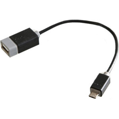 Кабель OTG для мобильных телефонов и планшетов USB2.0 тип А(f)-microB(5P) OTG 0,15м. Prolink (PB491-0015)