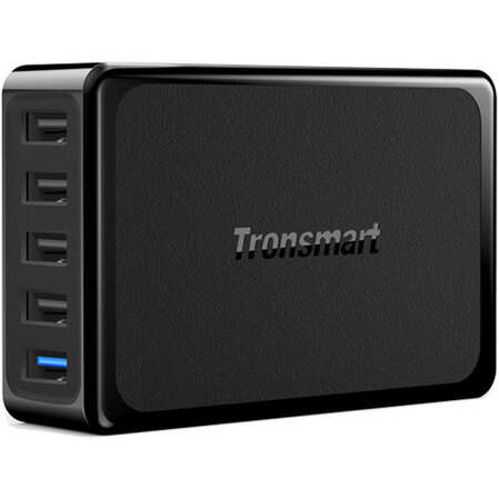 Сетевое зарядное устройство Tronsmart U5PTA Quick Charge, (4x2.4A+2A(QC3.0)) USB,  Черное 