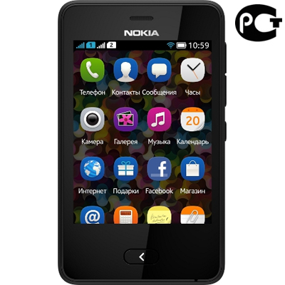Мобильный телефон Nokia Asha 501 Dual Sim Black