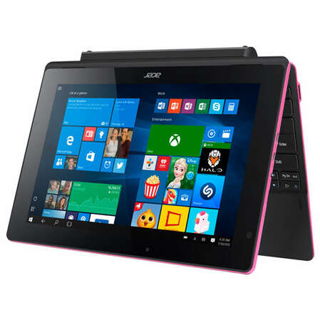 Планшет Acer Aspire Switch One 10E SW3-016-140S Intel Z8300/2Gb/500G+32Gb/10.1" 1280x800/Win10 Pink