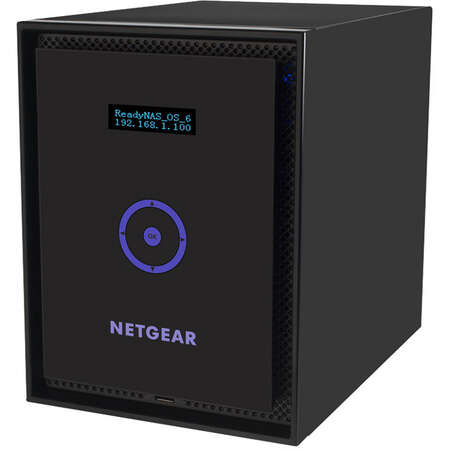 Сетевое хранилище NAS NETGEAR ReadyNAS RN516, 6x2.5/3.5HDD Hotswap, iSCSI, Raid 0, 1, Intel Core i3 3.3ГГц, 4096Mb, 2xGbLAN, 3xeSATA 1xUSB2.0, 2xUSB3.0 (RN51600-100EUS)