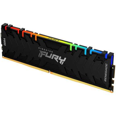 Модуль памяти DIMM 8Gb DDR4 PC25600 3200MHz Kingston Fury Renegade RGB Black (KF432C16RBA/8)