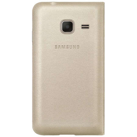 Чехол для Samsung Galaxy J1 mini (2016) SM-J105H Flip Cover золотистый  