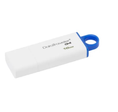 USB Flash накопитель 16GB Kingston DataTraveler Generation 4 (DTIG4/16GB) USB 3.0 Бело-синий