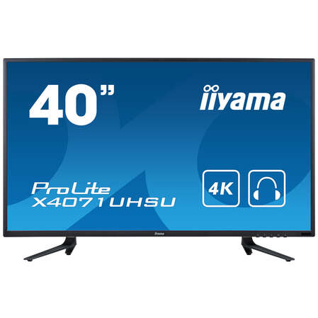 Монитор 40" Iiyama ProLite X4071UHSU-B1 VA LED 3840x2160 3ms VGA HDMI DisplayPort