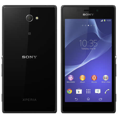 Смартфон Sony D2302 Xperia M2 Dual Black 