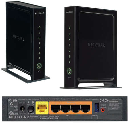 Беспроводной маршрутизатор NETGEAR WNR3500L 802.11n 300Мбит/с 4xGbLAN USB