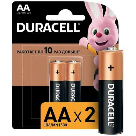 Батарейки Duracell LR6-2BL Basic AA 2шт