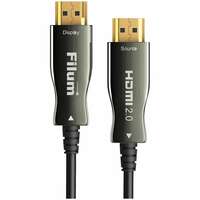 Кабель HDMI Filum, активный, оптический, 20 м, 4K/60HZ,  v.2.0, ARC, 19M/19M, черный,  коробка, FL-AOC-HDMI2.0-20M