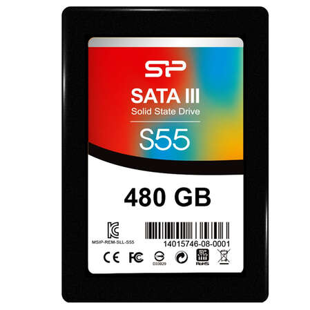 Внутренний SSD-накопитель 480Gb Silicon Power SP480GBSS3S55S25 SATA3 2.5" S55 Series 
