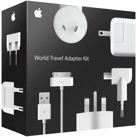 Сетевое зарядное устройство для iPad/iPhone/iPod World Travel Adapter Kit MB974ZM Apple