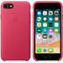 Чехол для Apple iPhone 8/7 Leather Case Pink Fuchsia  