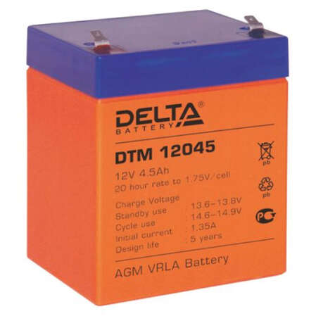 Батарея Delta DTM 12045, 12V  4.5Ah