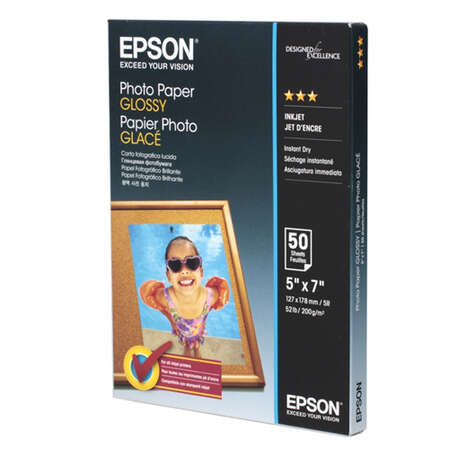 Фотобумага Epson 13x18 Glossy Photo Paper, 50 л, 200 г/м2 (C13S042545)