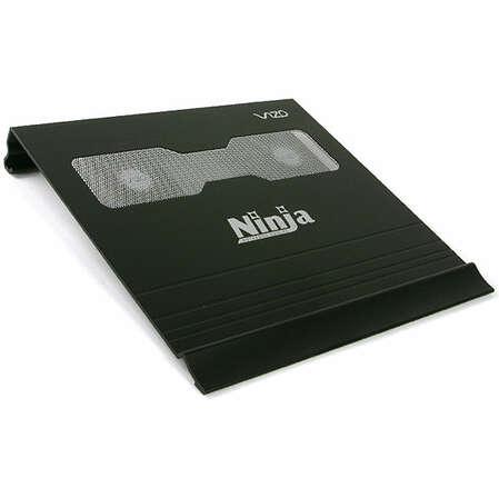 Подставка охлажд. Vizo Ninja NCL-210-BK для ноутбука 8"-15" 70x70x15 2xFAN, 20 dBA, Al, black