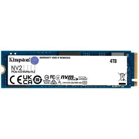 Внутренний SSD-накопитель 4000Gb Kingston NV2 SNV2S/4000G M.2 2280 PCIe NVMe 4.0 x4