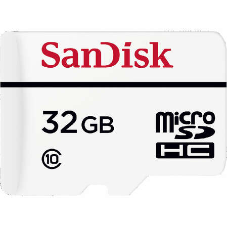 Карта памяти Micro SecureDigital 32Gb SanDisk High Endurance Video Monitoring microSDHC class 10 UHS-1 (SDSDQQ-032G-G46A)