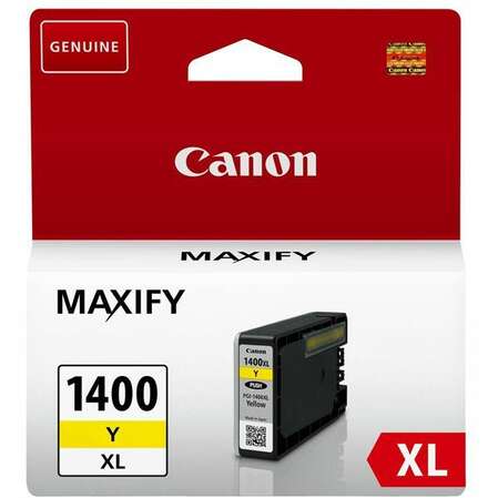 Картридж Canon PGI-1400XL Y для MAXIFY МВ2040 и МВ2340. Желтый. (900 стр)