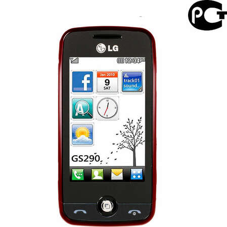 Смартфон LG GS290 Wine Red