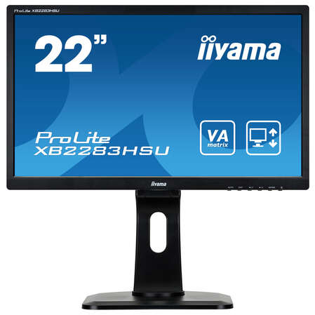 Монитор 22" Iiyama ProLite XB2283HSU-B1DP VA LED 1920x1080 5ms VGA DVI DisplayPort