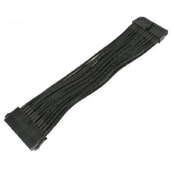 Удлинитель кабеля питания материнской платы Nanoxia 24M-24F , 30см, черный