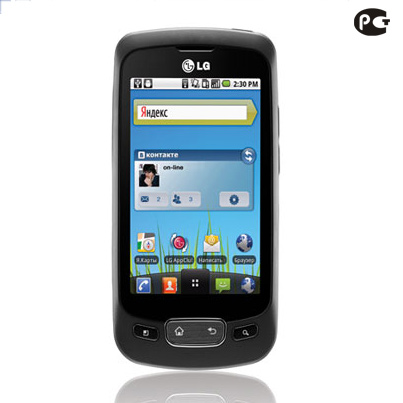 Смартфон LG P500 black