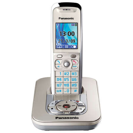 Радиотелефон Dect Panasonic KX-TG8421RUN темно-серый, АОН, автоответчик