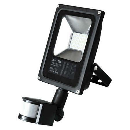 LED прожектор X-flash Floodlight PIR IP65 Slim 20W 220V 46867 холодный свет, датчик движения и освещенности