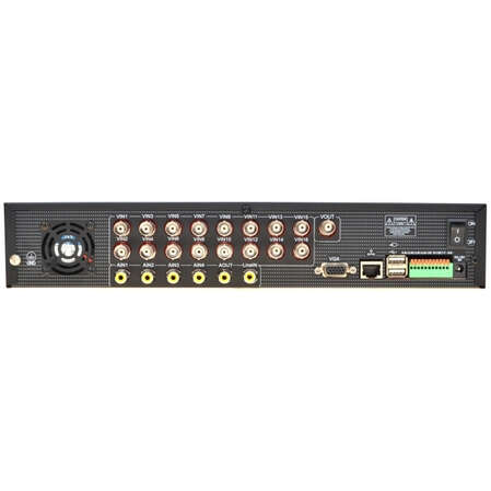 ORIENT SEDVR-7316AD, 2x3.5HDD, русск.меню H.264, LAN, VGA выход, 2хUSB, 16 BNC-in, 1 BNC-out, клемник для RS-485, аудио 4x in/1x 