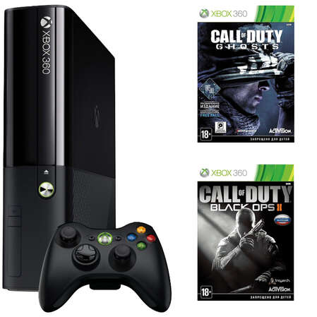 Игровая приставка Microsoft Xbox 360 E 500GB + COD Ghosts + COD BlackOps2