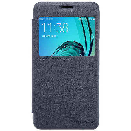 Чехол для Samsung Galaxy J3 (2016) SM-J320F Nillkin Sparkle Leather Case черный   