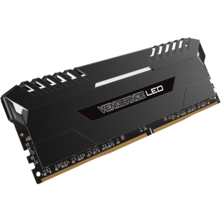 Модуль памяти DIMM 16Gb 2х8Gb DDR4 PC24000 3000MHz Corsair Vengeance Black Heat spreader, White LED, XMP 2.0 (CMU16GX4M2C3000C15)