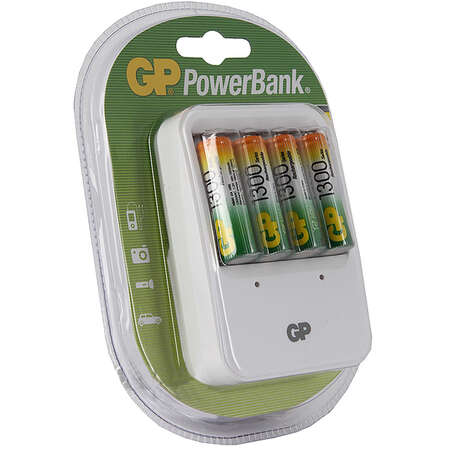 Зарядное устройство GP PB420GS130-2CR4 + 4 аккумулятора AA 1300mAh