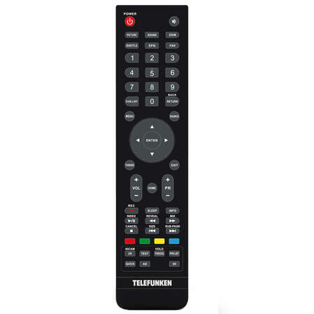 Телевизор 24" Telefunken TF-LED24S27T2 (HD 1366x768, USB, HDMI) черный
