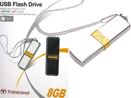 USB Flash накопитель 8GB Transcend JetFlash V85 metal (TS8GJFV85) USB 2.0 Серебристый