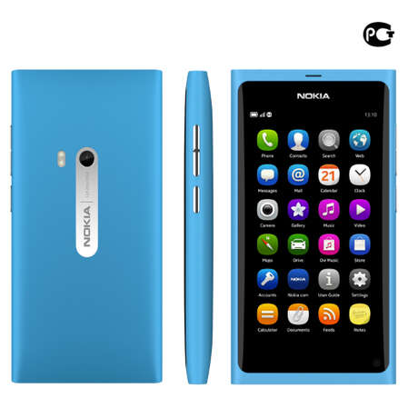 Смартфон Nokia N9 Cyan